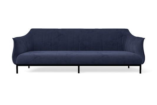 Lamezia 4 Seater Sofa Dark Blue Velvet