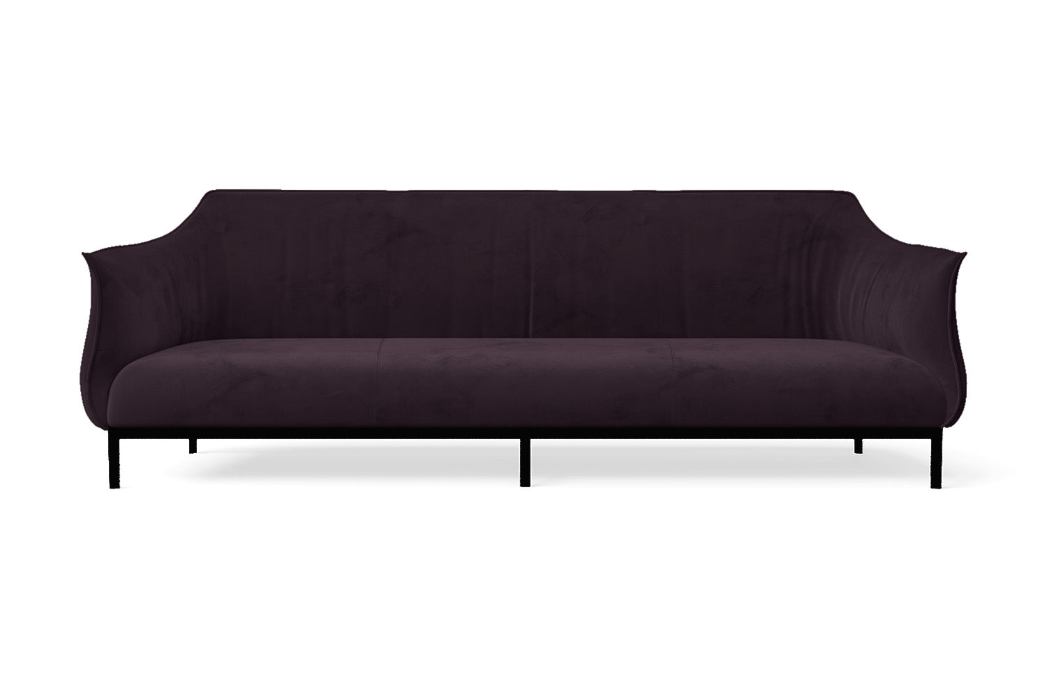 Lamezia 4 Seater Sofa Purple Velvet