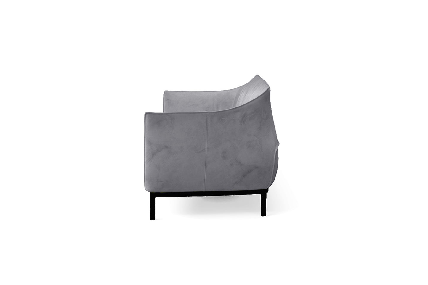 Lamezia 4 Seater Sofa Silver Velvet