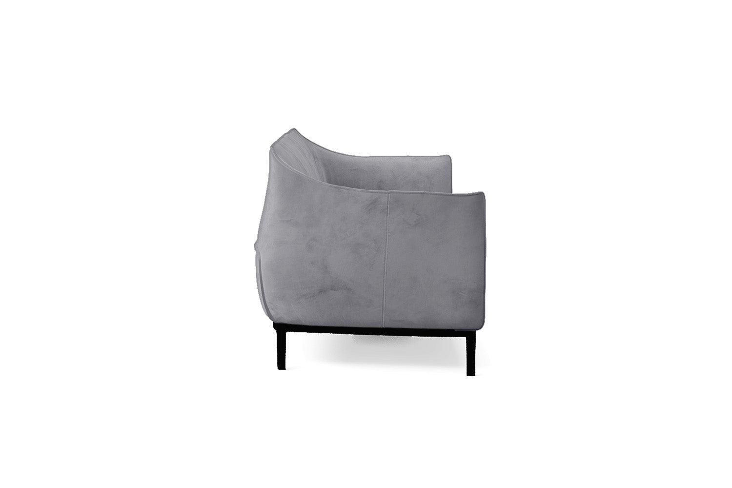 Lamezia 4 Seater Sofa Silver Velvet