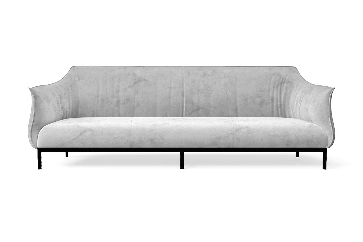 Lamezia 4 Seater Sofa White Velvet