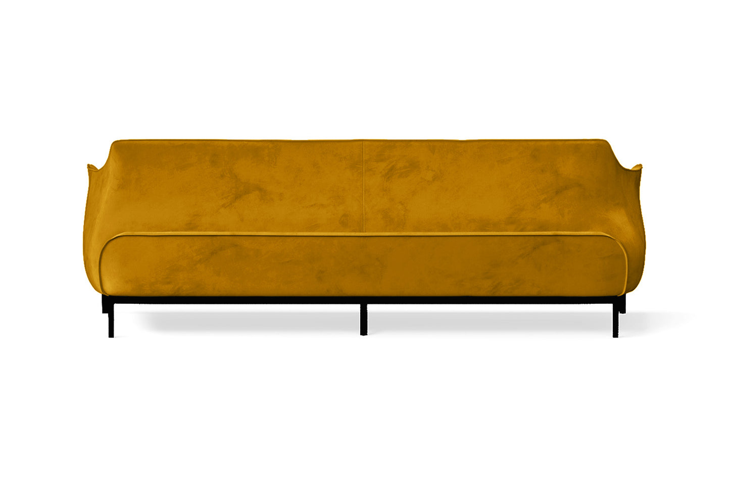 Lamezia 4 Seater Sofa Yellow Velvet