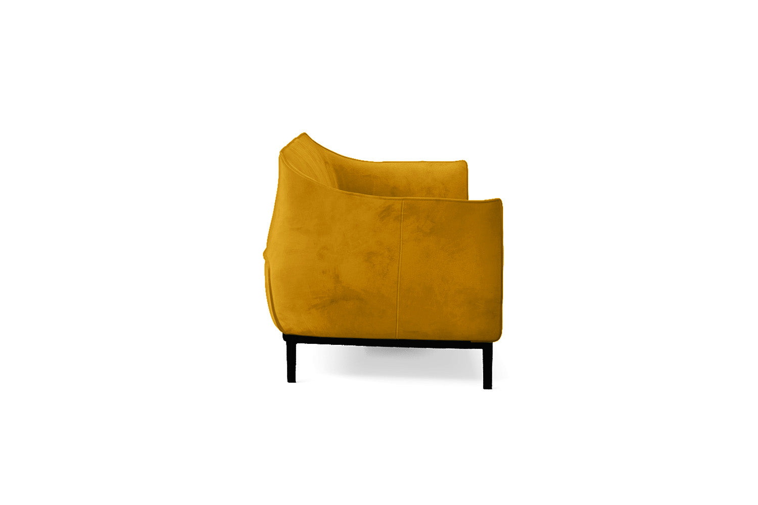 Lamezia 4 Seater Sofa Yellow Velvet