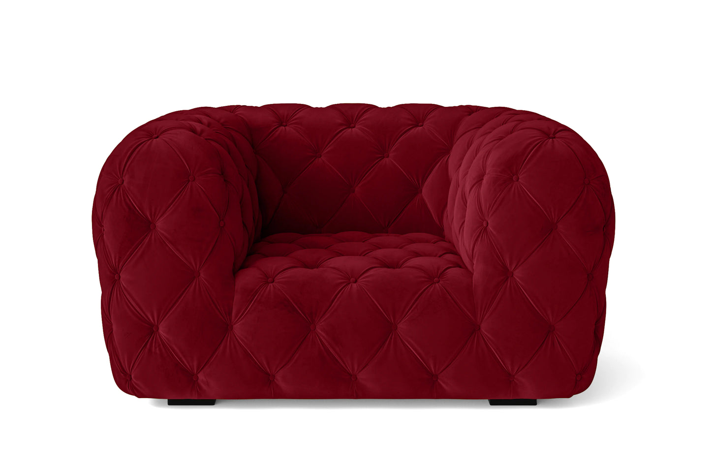 Lecce Armchair Red Velvet