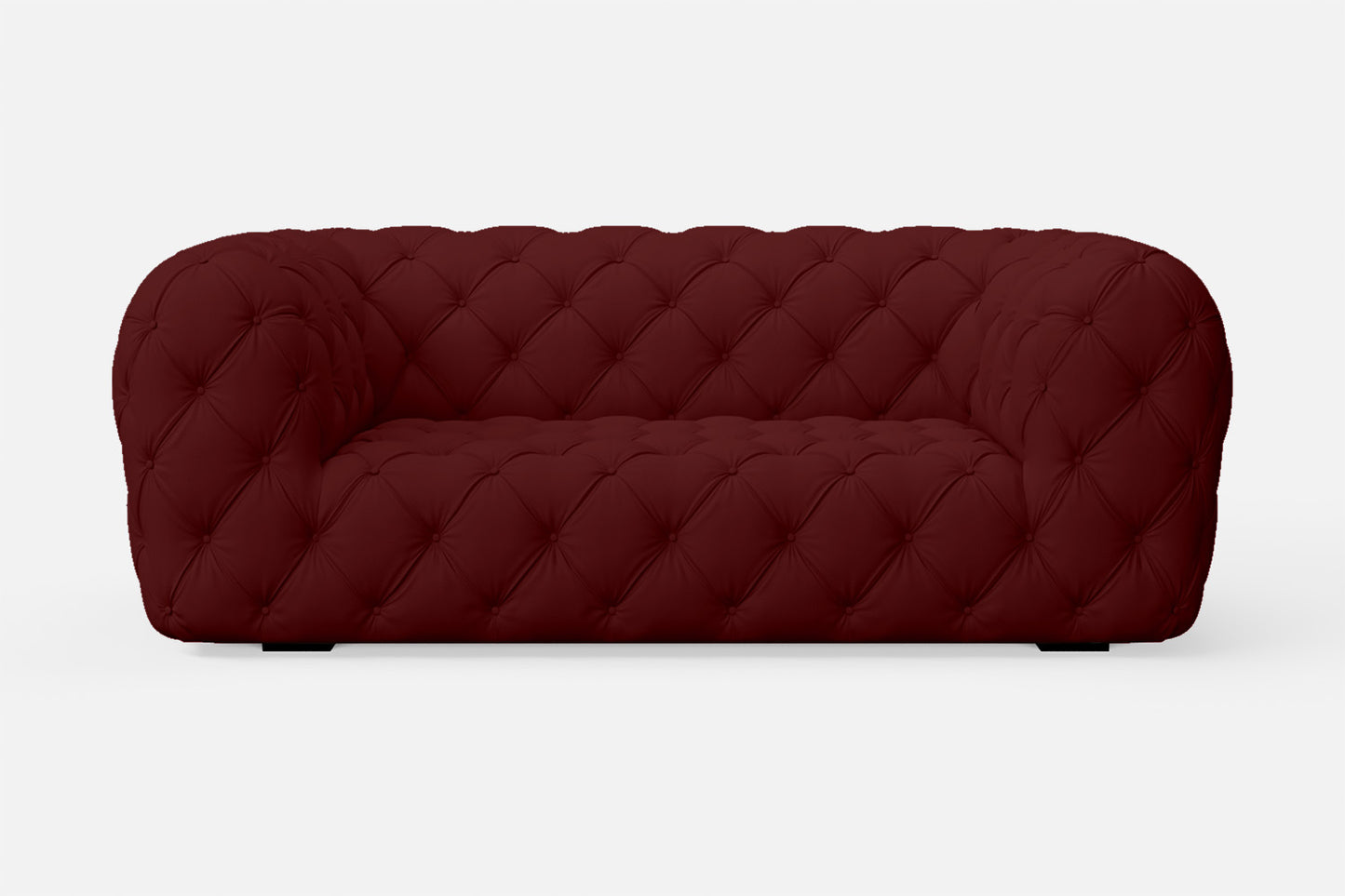 Lecce 2 Seater Sofa Red Leather