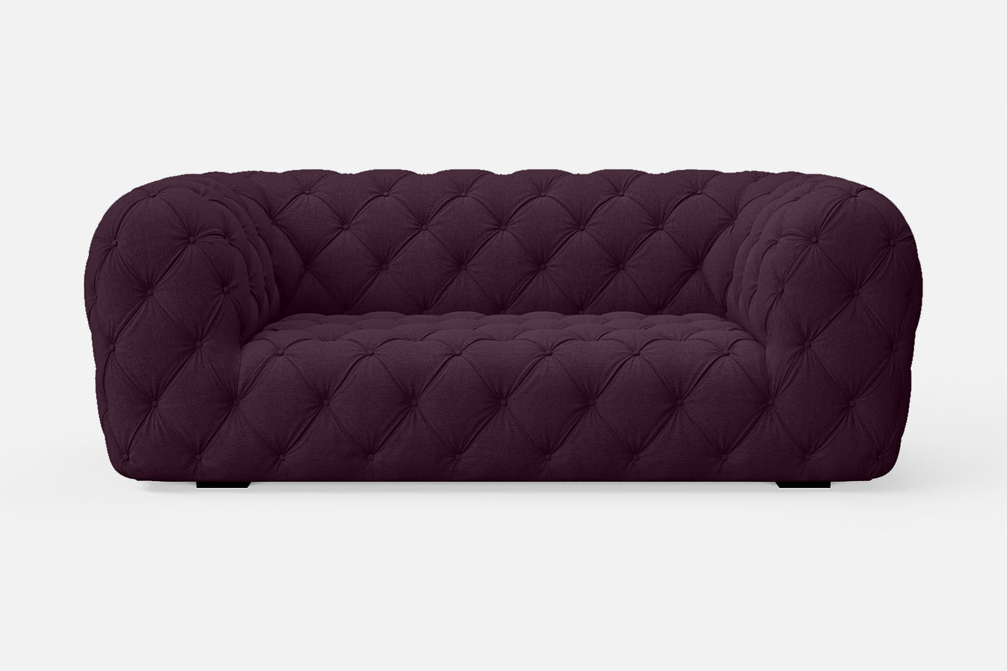 Lecce 2 Seater Sofa Purple Linen Fabric