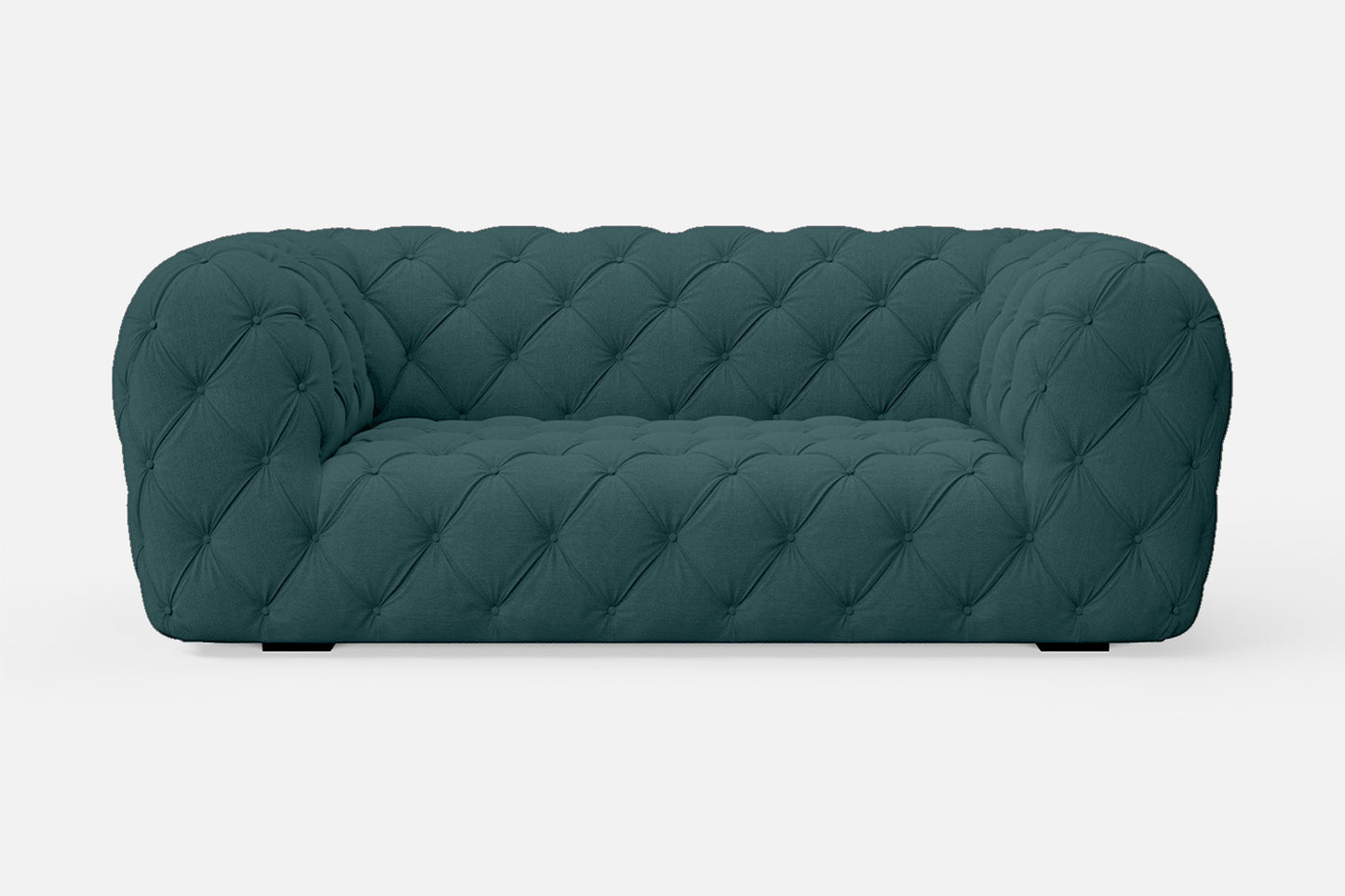 Lecce 2 Seater Sofa Teal Linen Fabric