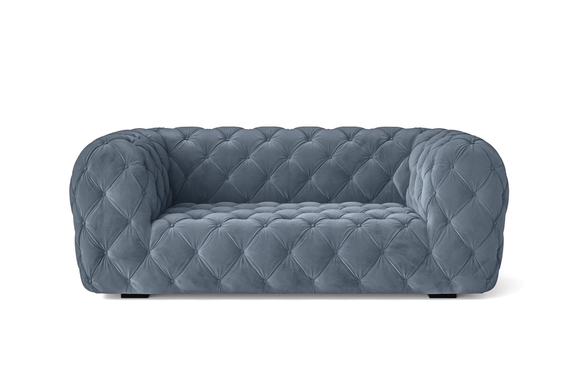 Lecce 2 Seater Sofa Baby Blue Velvet