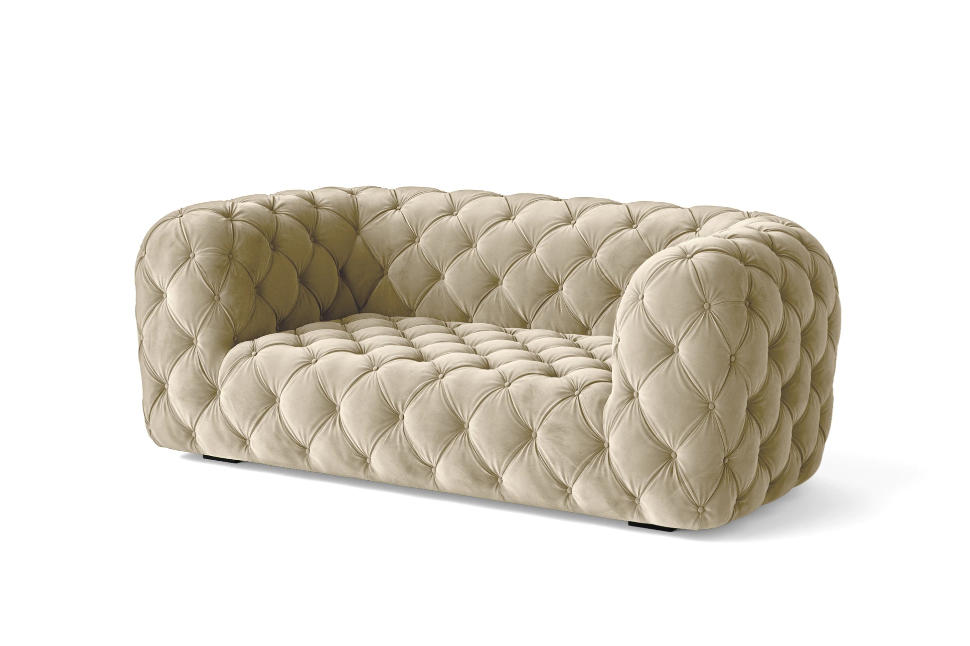 Lecce 2 Seater Sofa Cream Velvet