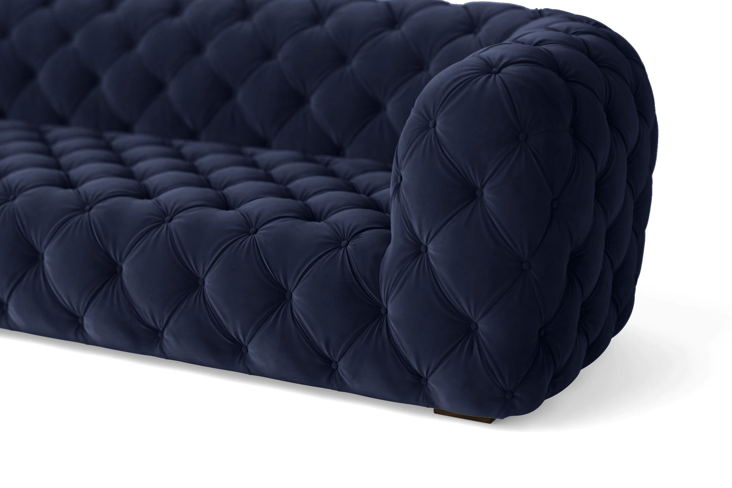 Lecce 2 Seater Sofa Dark Blue Velvet