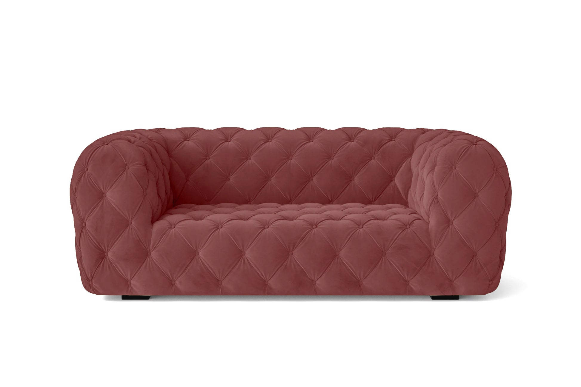 Lecce 2 Seater Sofa Pink Velvet