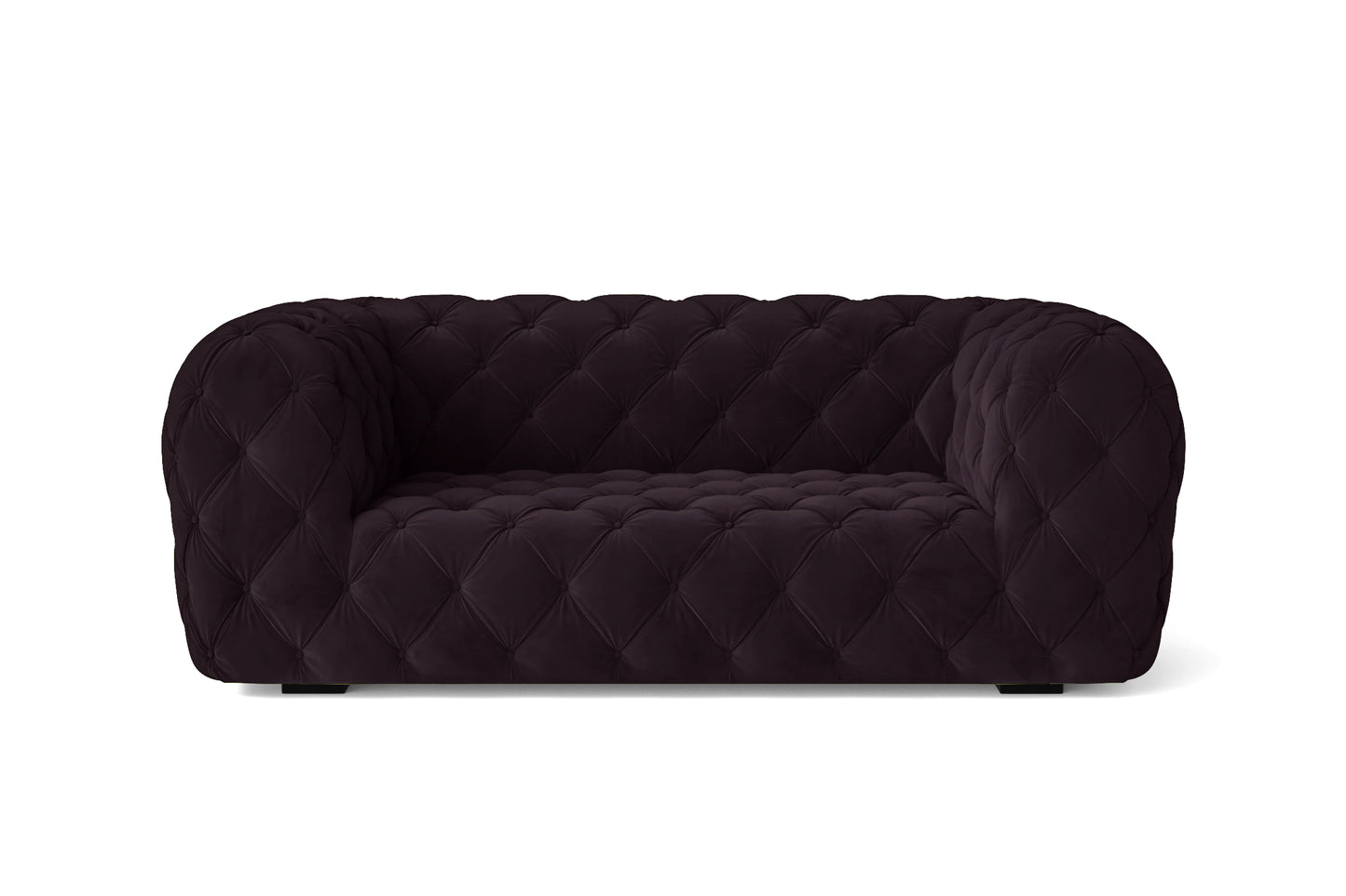 Lecce 2 Seater Sofa Purple Velvet