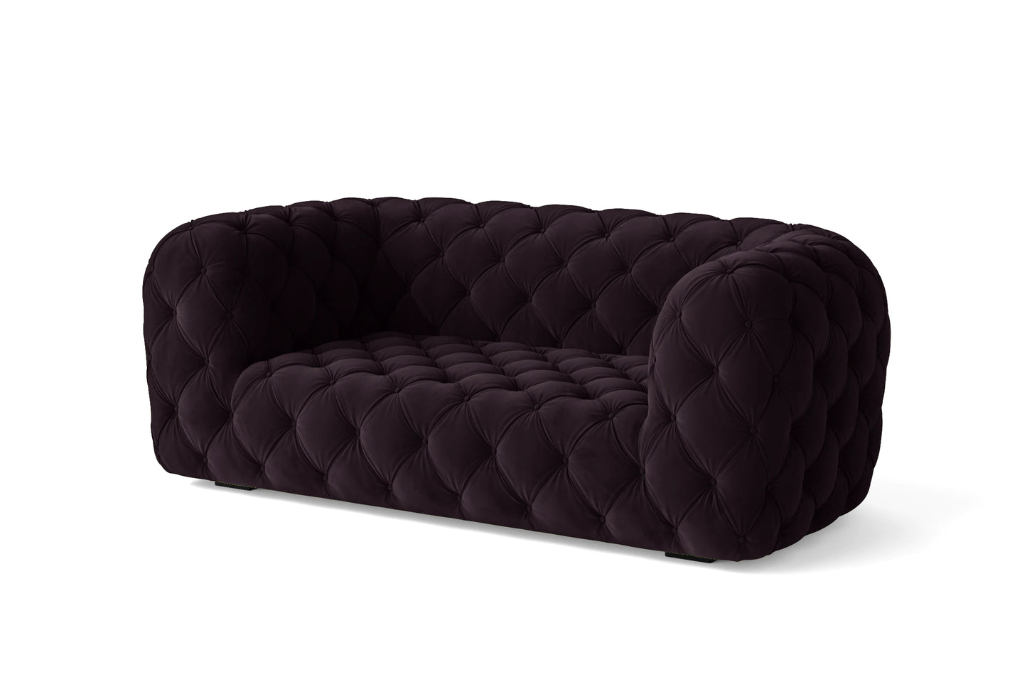 Lecce 2 Seater Sofa Purple Velvet