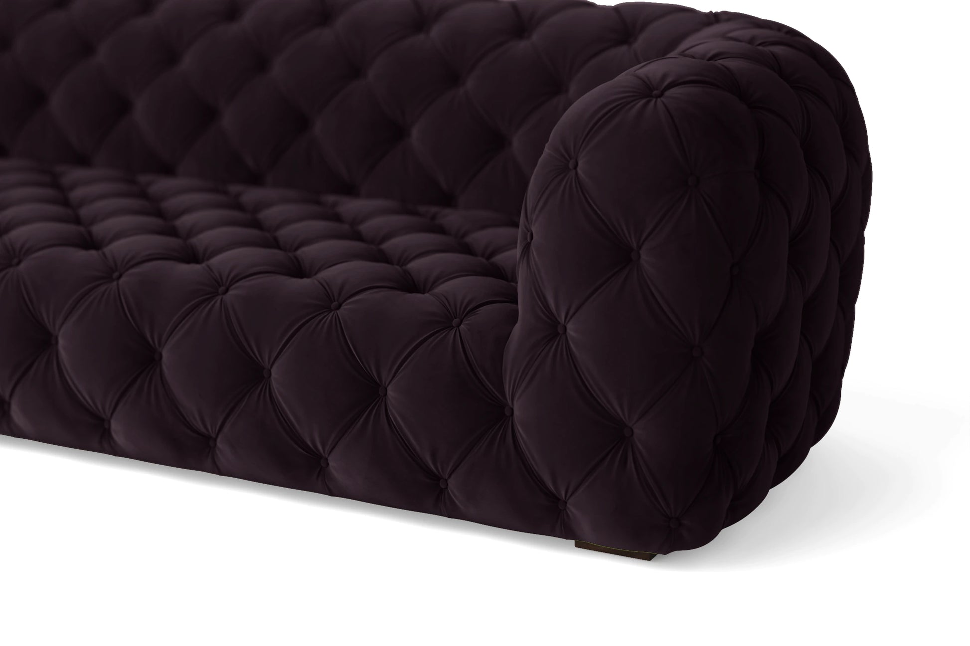 Lecce 2 Seater Sofa Purple Velvet