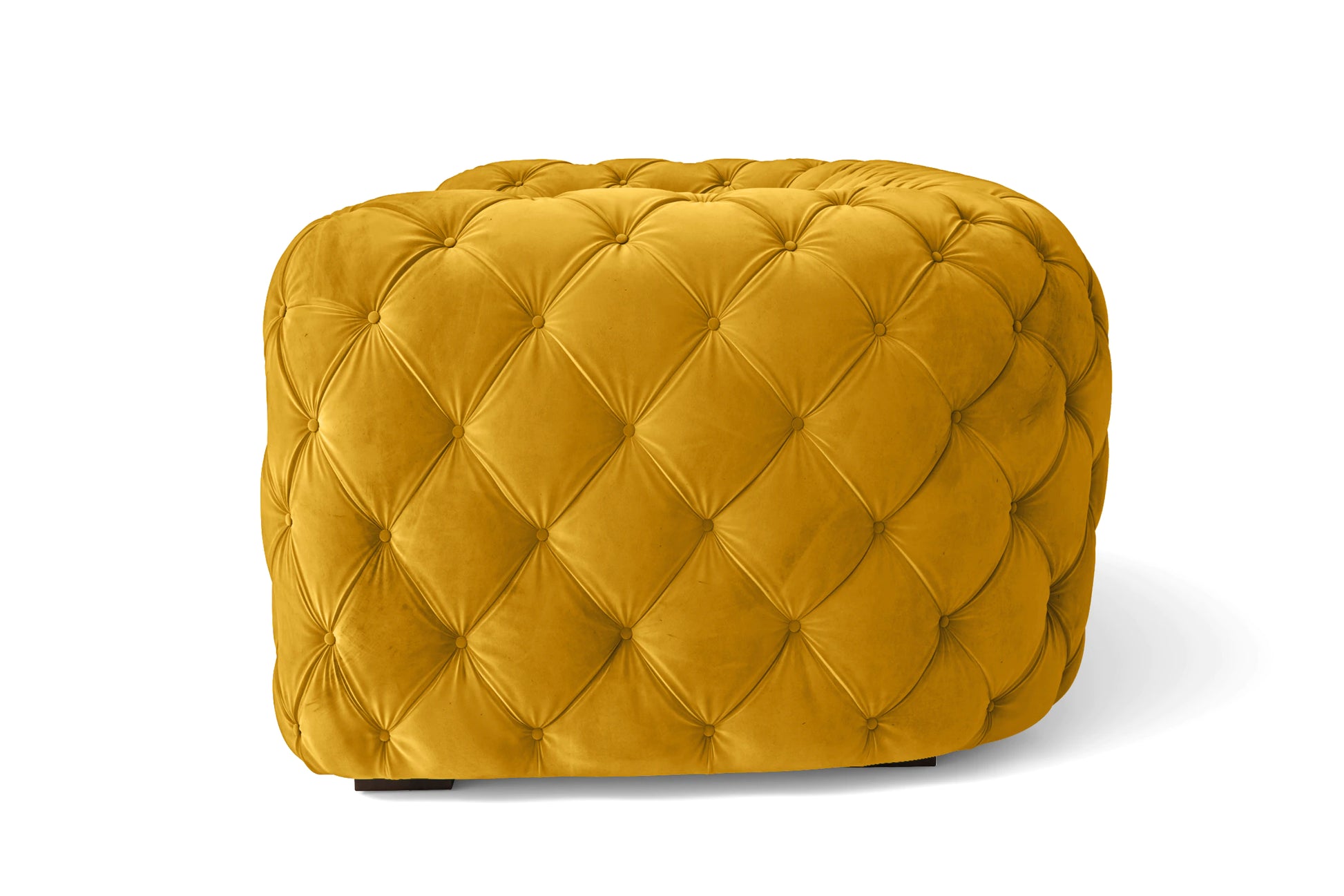 Lecce 2 Seater Sofa Yellow Velvet