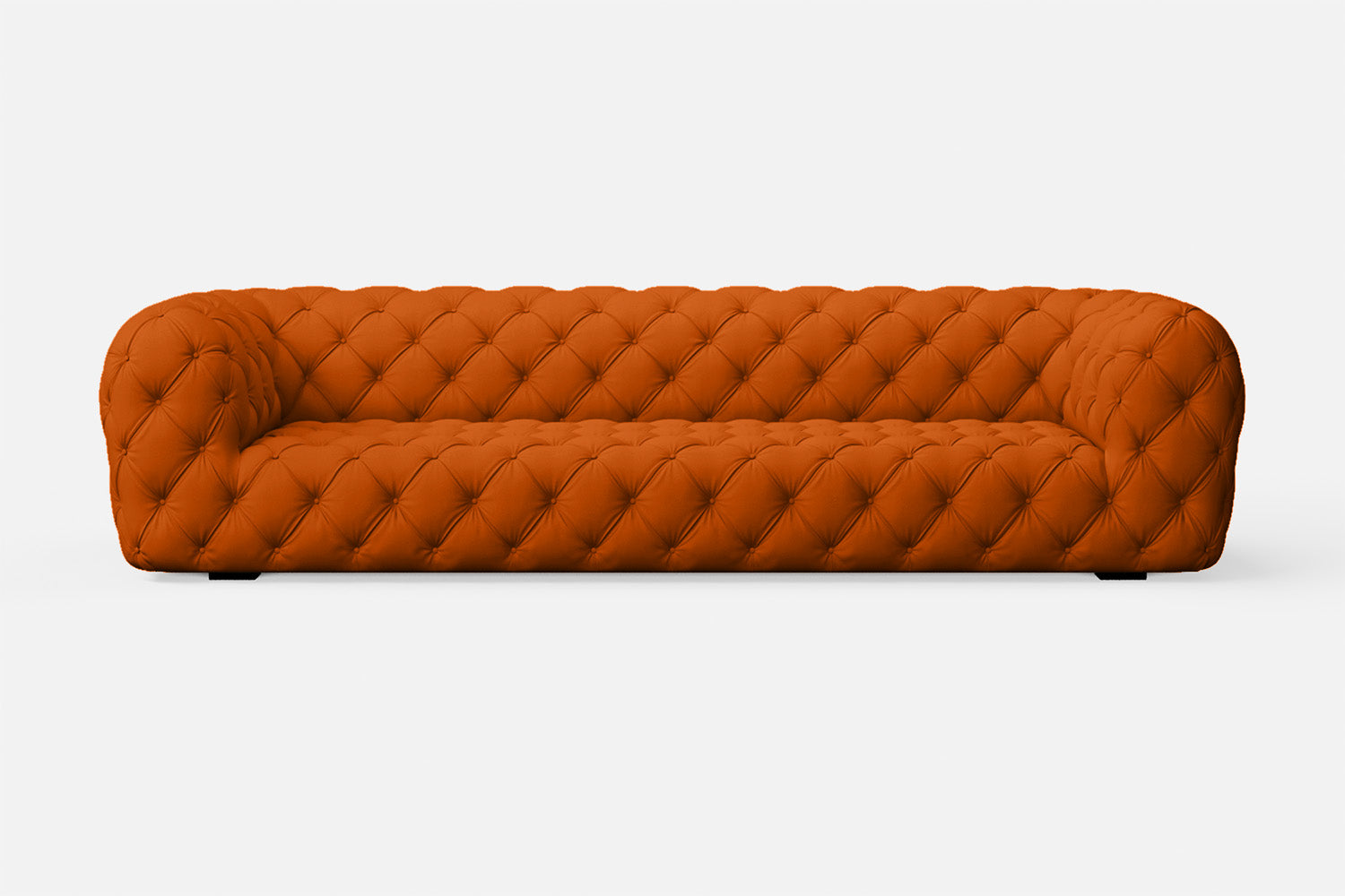 Lecce 3 Seater Sofa Orange Leather