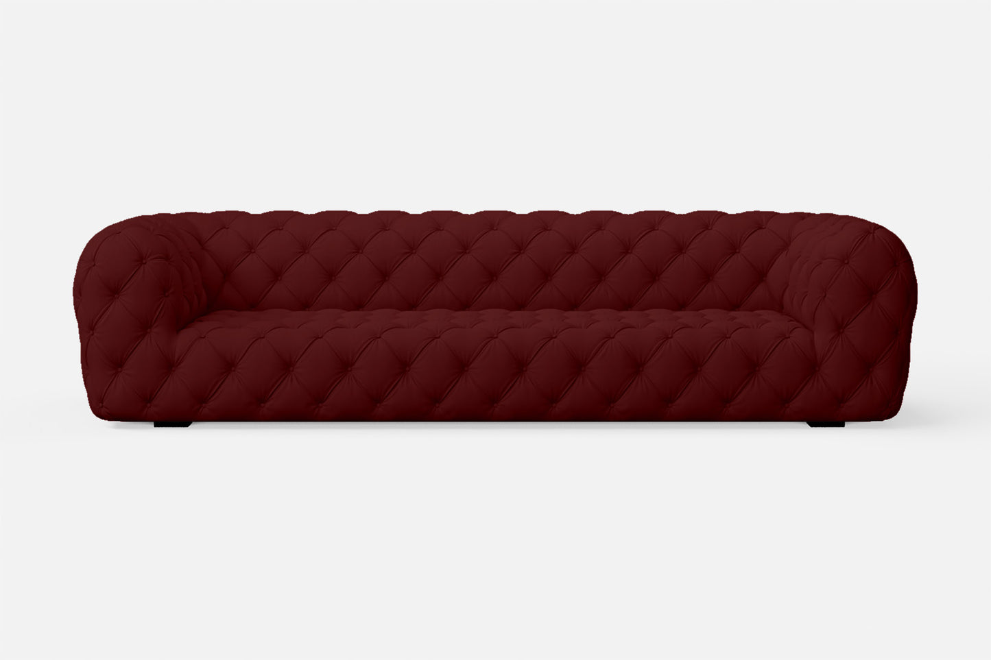 Lecce 3 Seater Sofa Red Leather