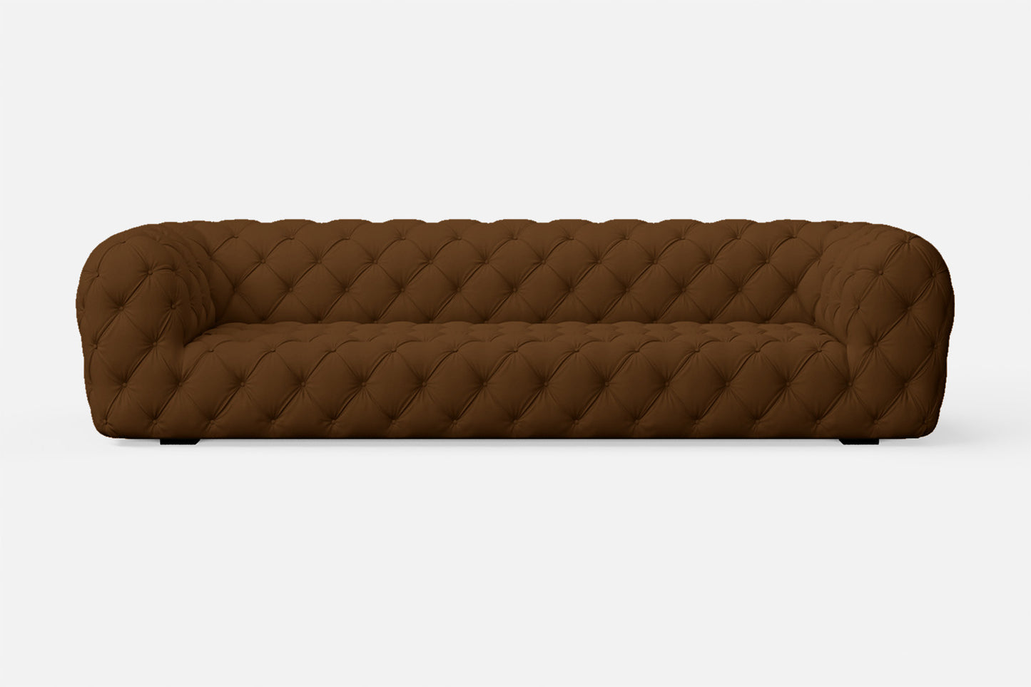 Lecce 3 Seater Sofa Walnut Brown Leather