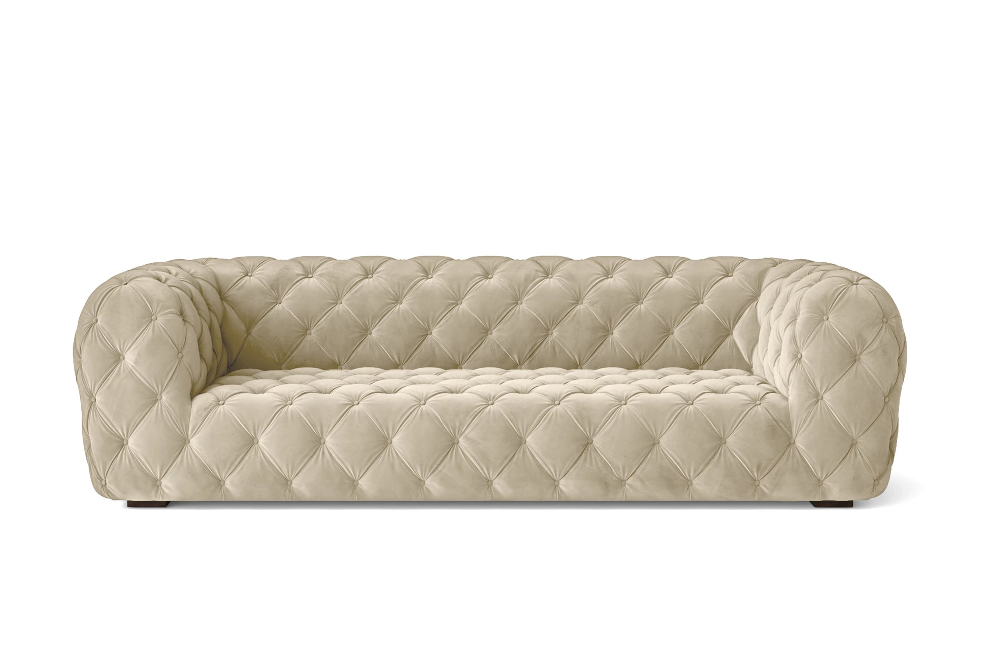 Lecce 3 Seater Sofa Cream Velvet