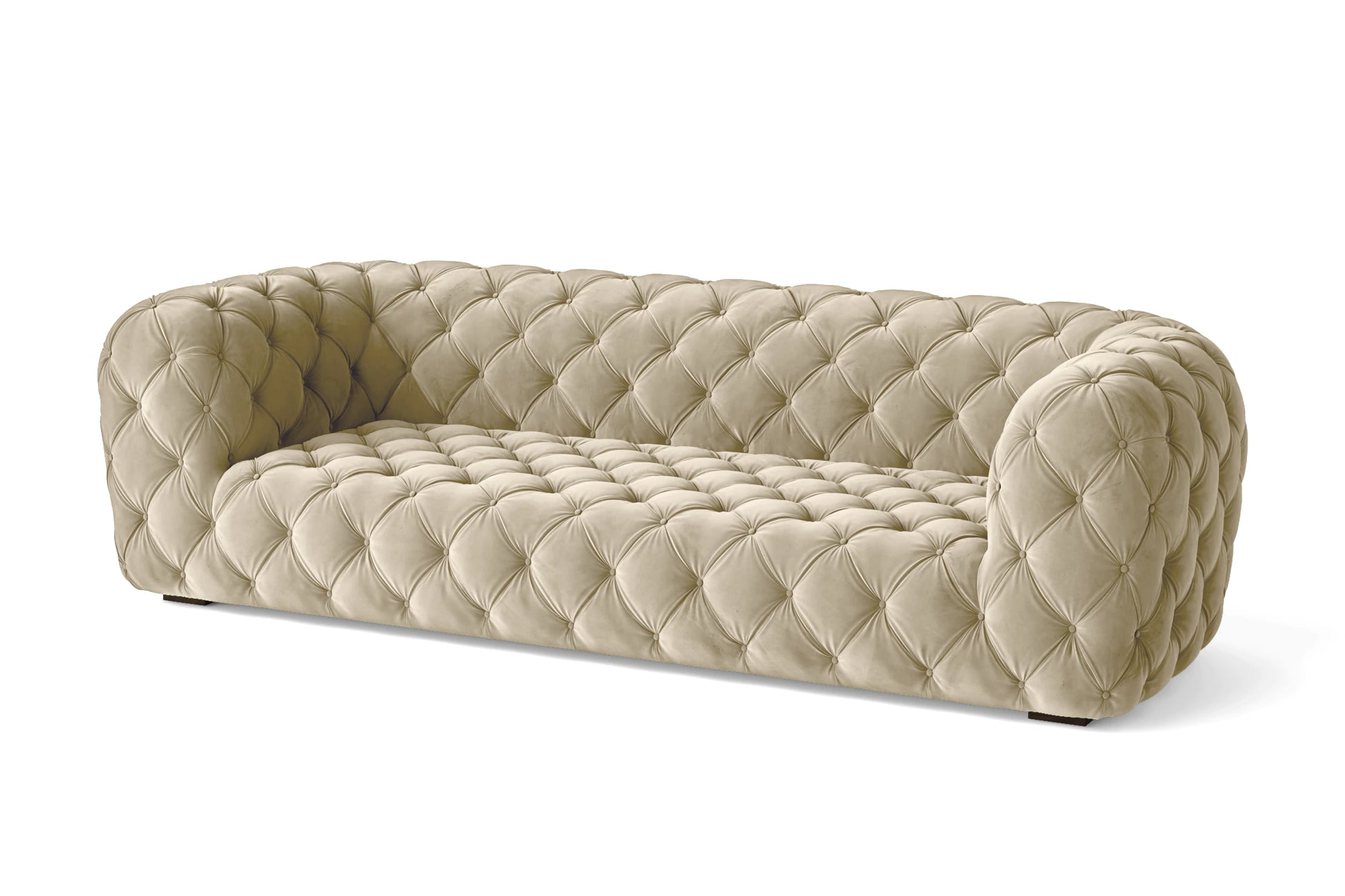 Lecce 3 Seater Sofa Cream Velvet