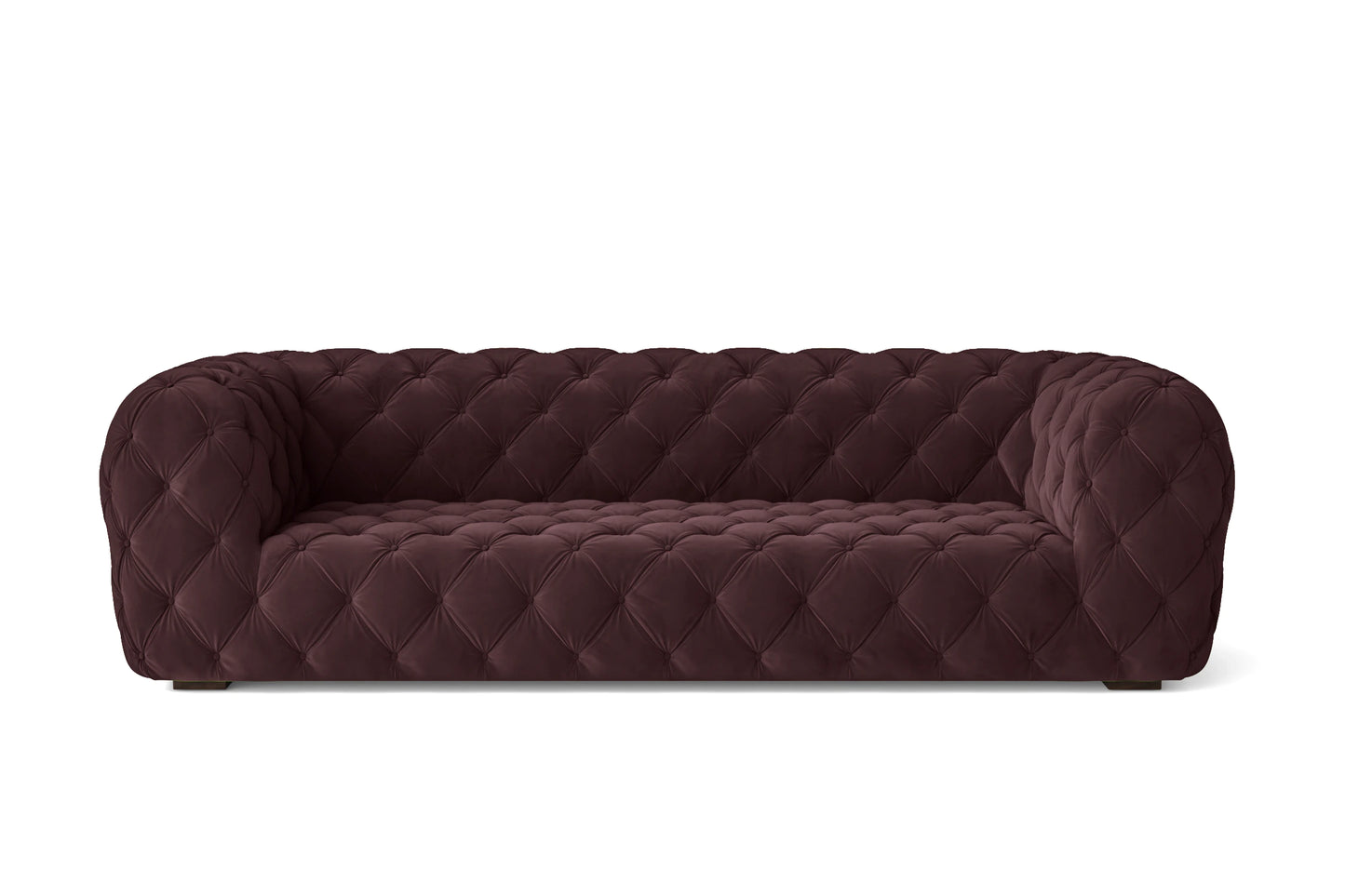 Lecce 3 Seater Sofa Grape Velvet