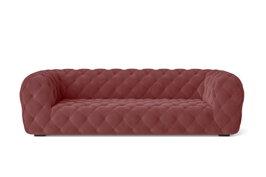 Lecce 3 Seater Sofa Pink Velvet