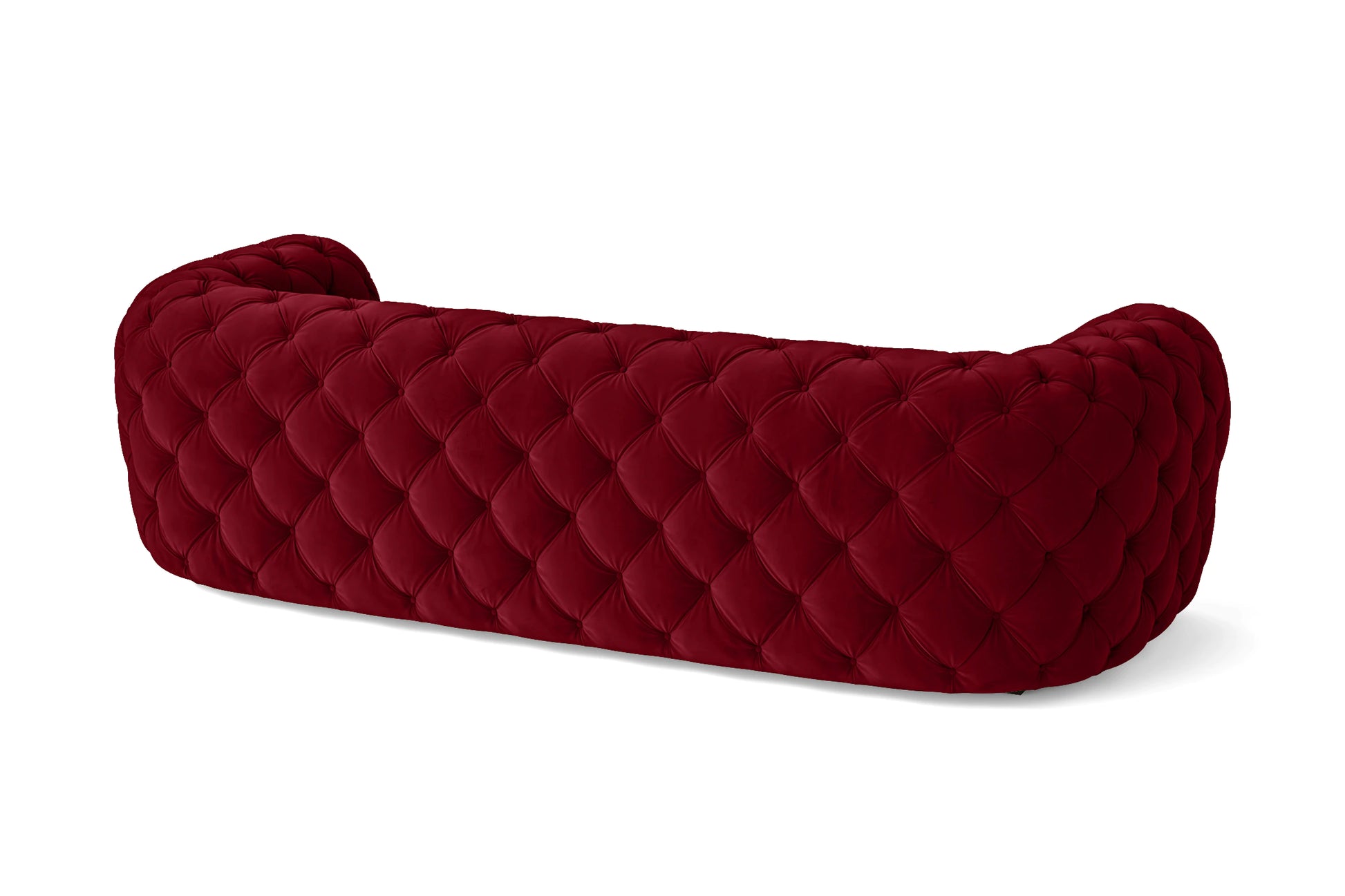 Lecce 3 Seater Sofa Red Velvet