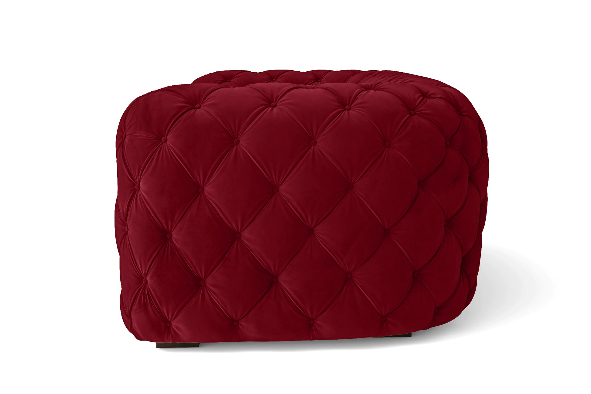 Lecce 3 Seater Sofa Red Velvet