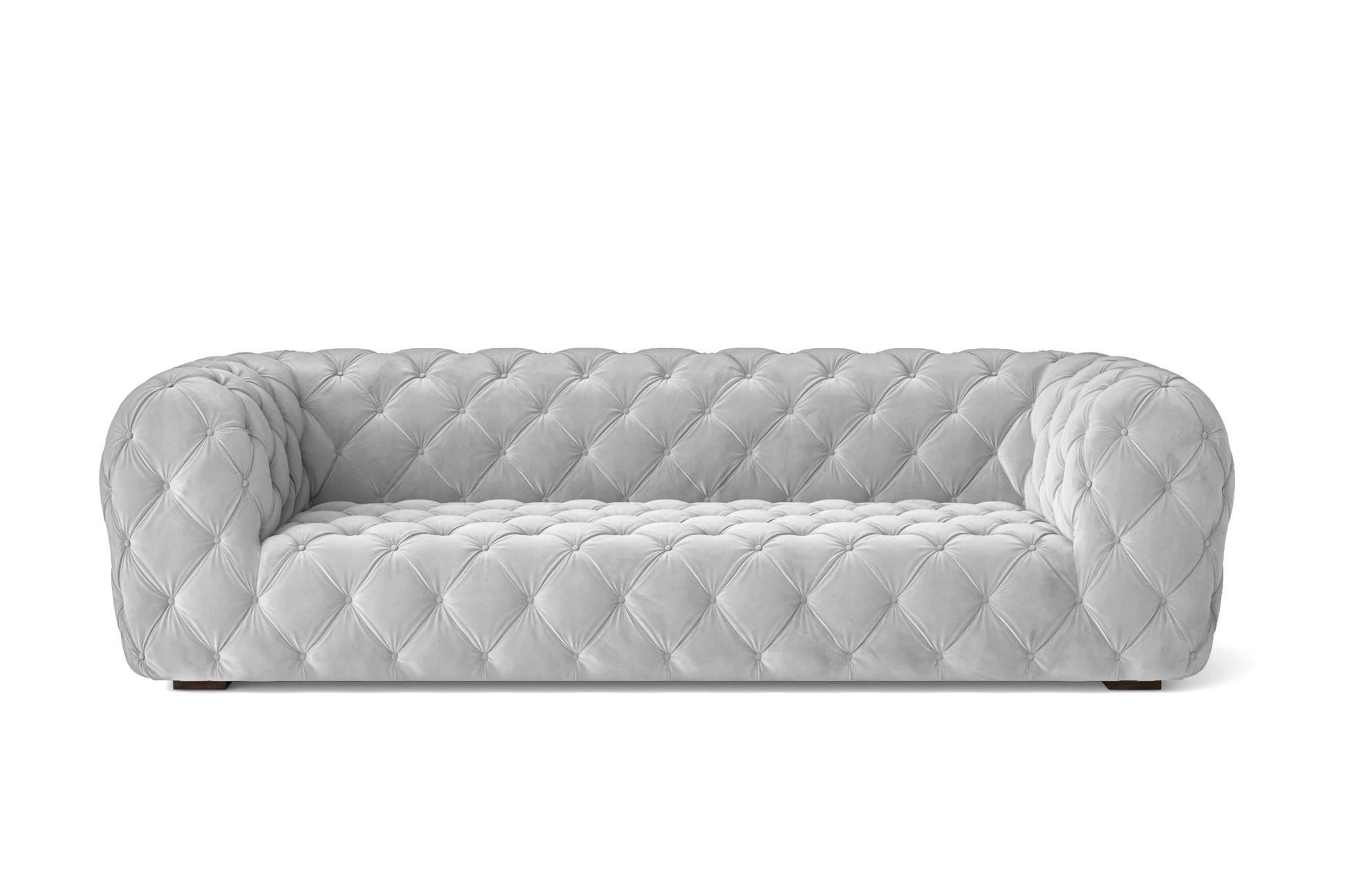 Lecce 3 Seater Sofa White Velvet