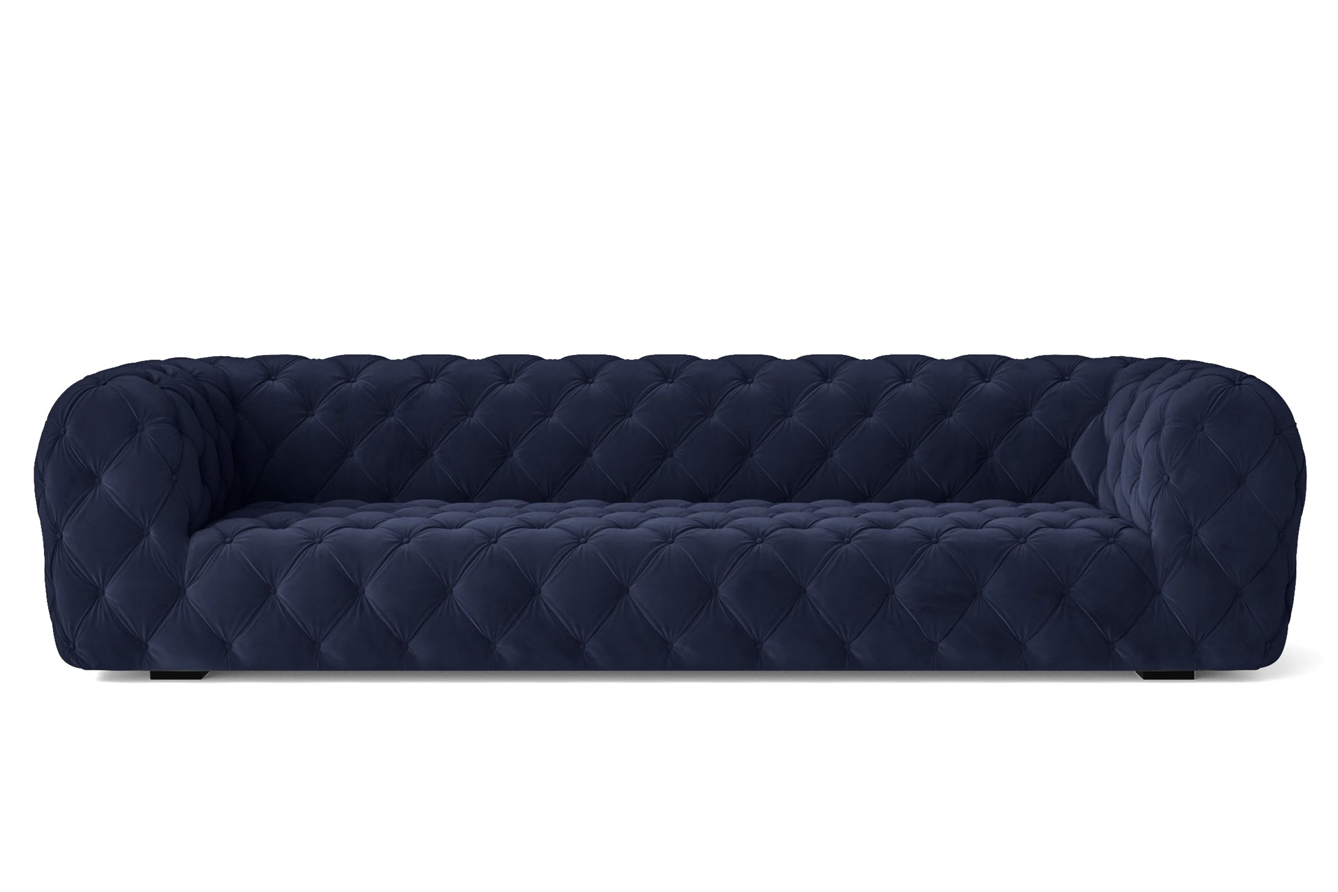 Lecce 4 Seater Sofa Dark Blue Velvet