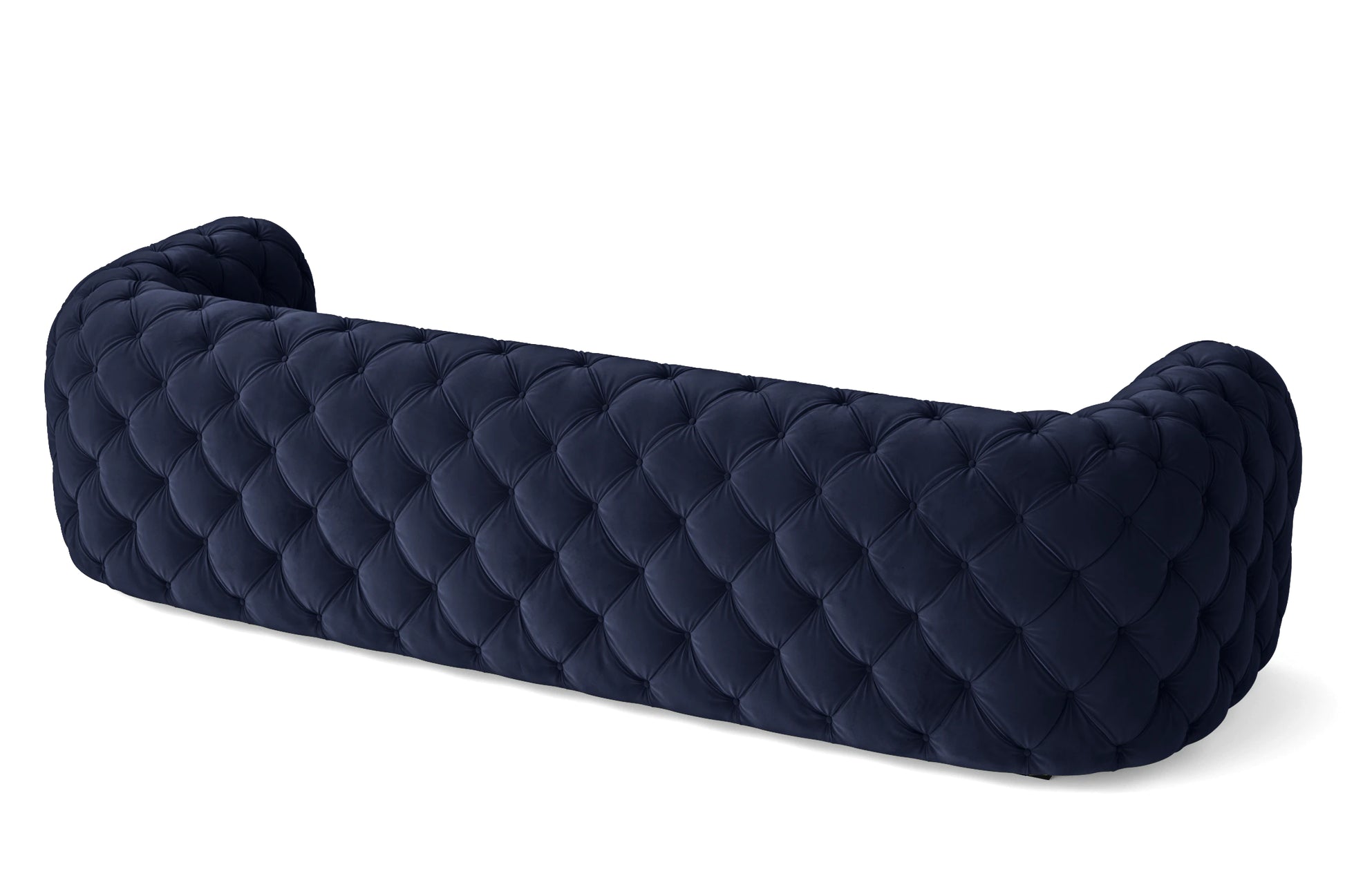 Lecce 4 Seater Sofa Dark Blue Velvet