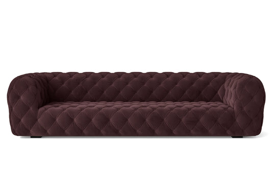 Lecce 4 Seater Sofa Grape Velvet