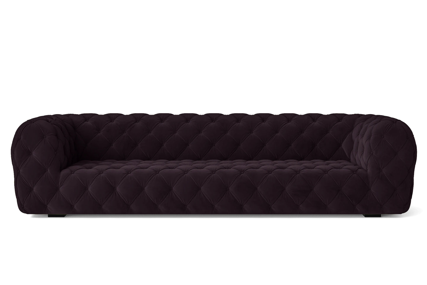 Lecce 4 Seater Sofa Purple Velvet