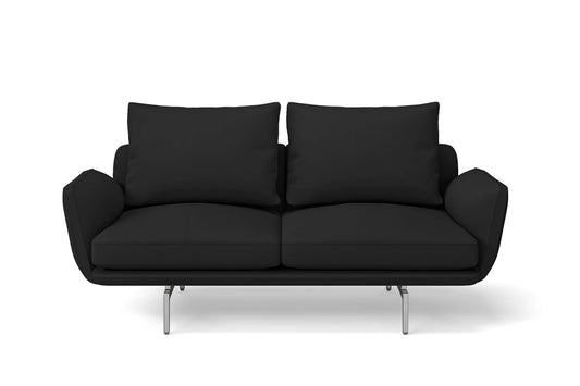 Legnano 2 Seater Sofa Black Leather