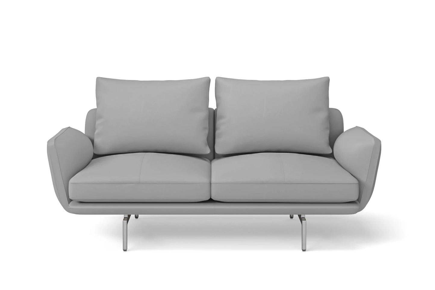 Legnano 2 Seater Sofa Grey Leather