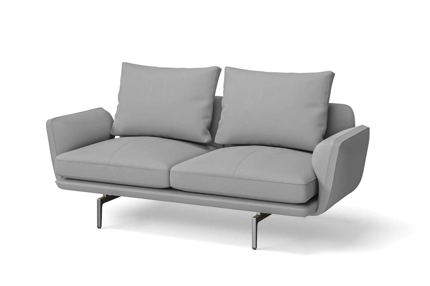 Legnano 2 Seater Sofa Grey Leather