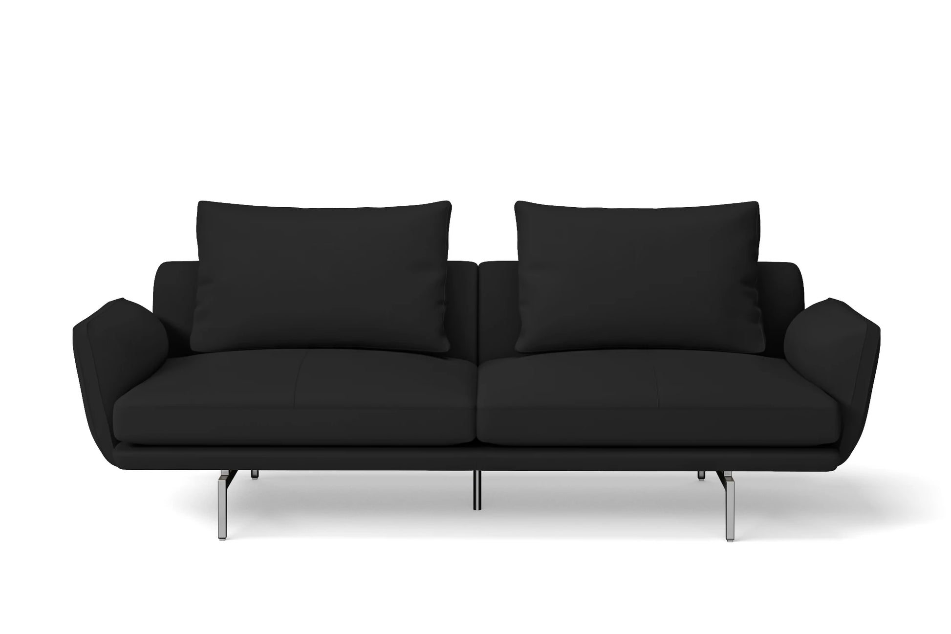 Legnano 3 Seater Sofa Black Leather