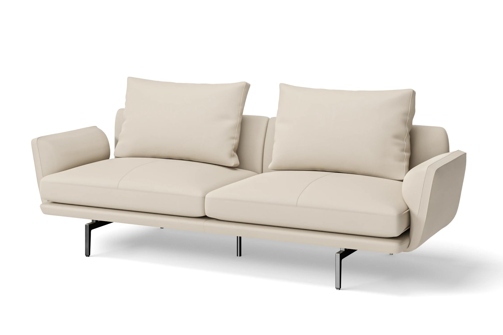 Legnano 3 Seater Sofa Cream Leather