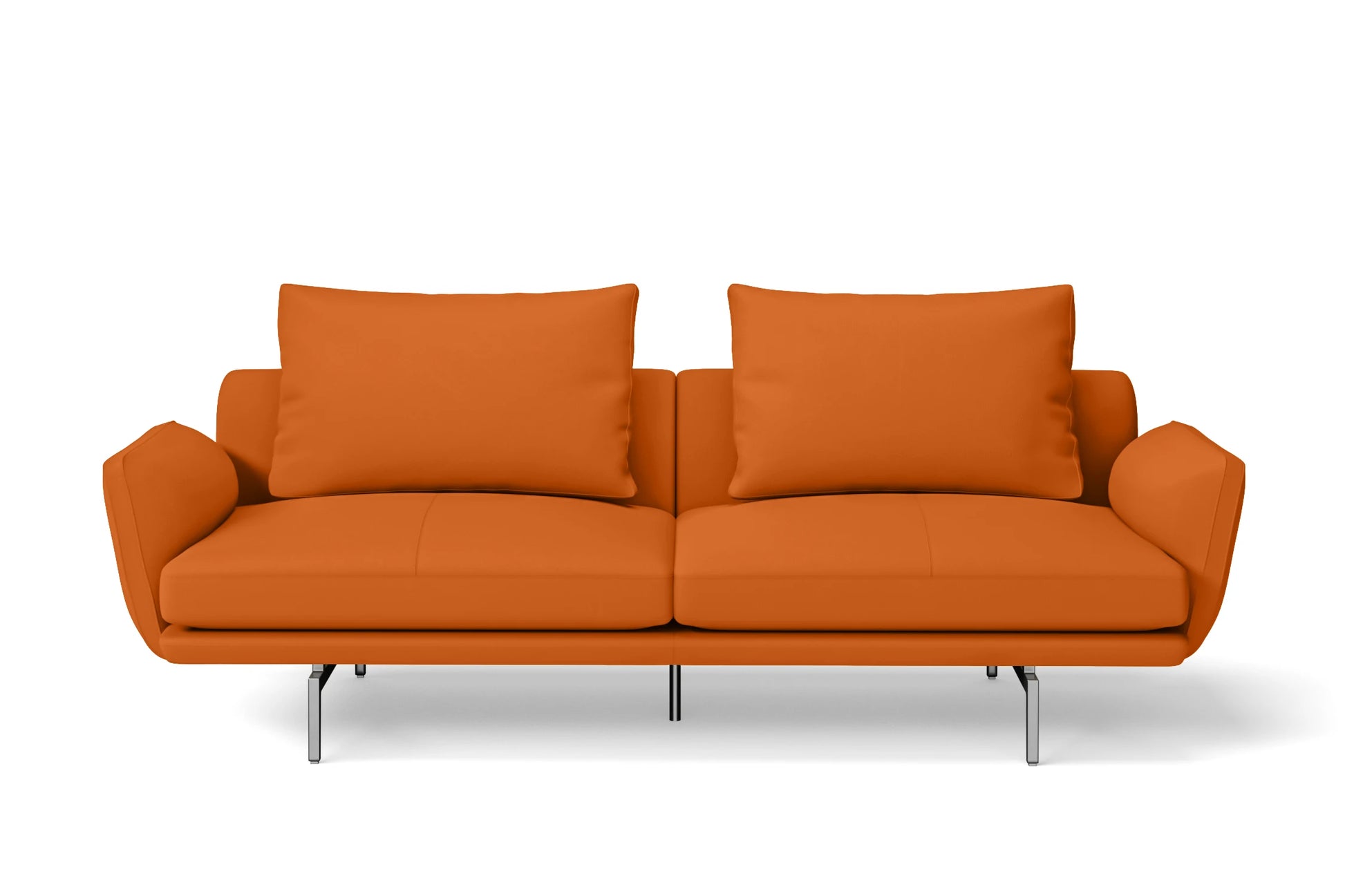 Legnano 3 Seater Sofa Orange Leather