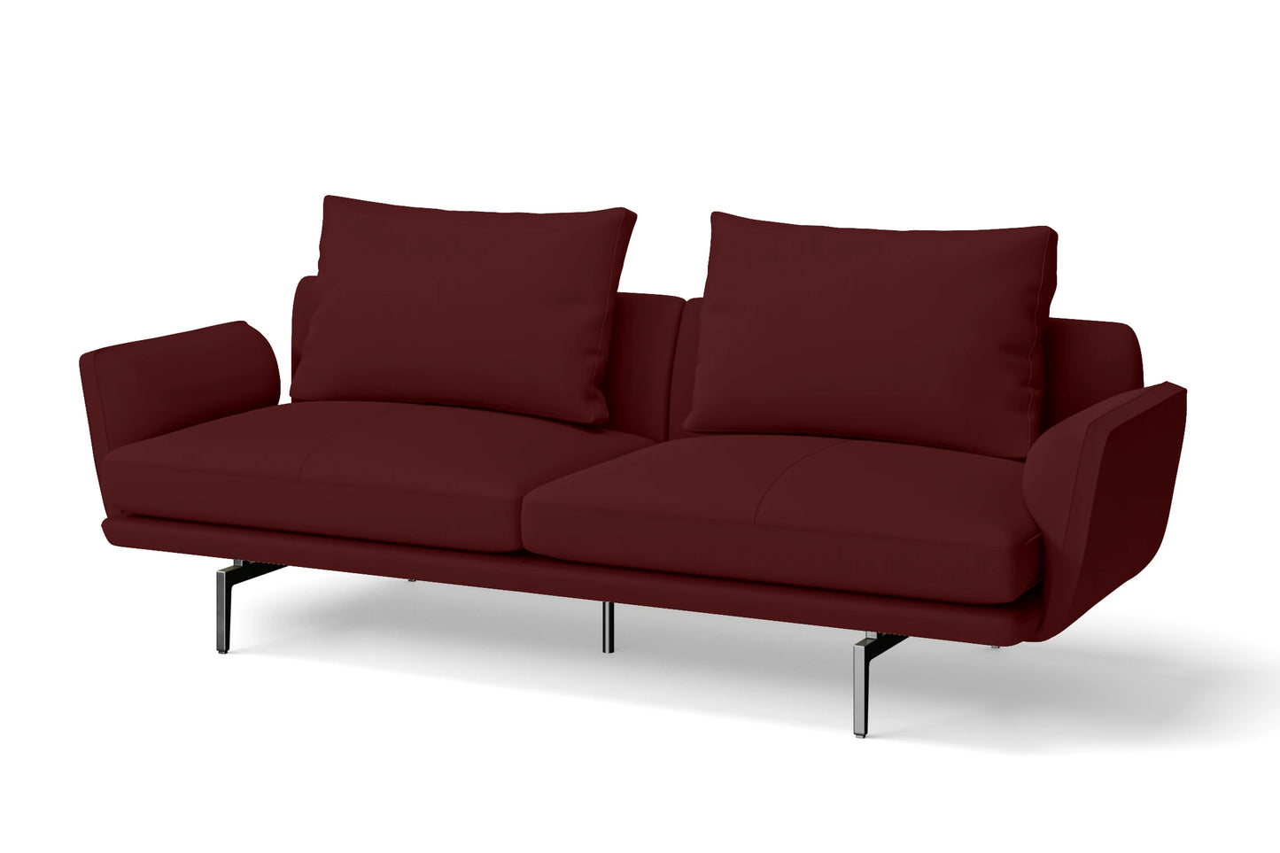 Legnano 3 Seater Sofa Red Leather