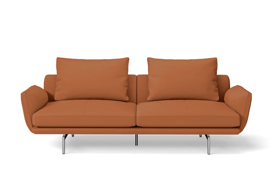 Legnano 3 Seater Sofa Tan Brown Leather