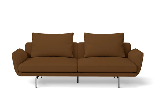 Legnano 3 Seater Sofa Walnut Brown Leather