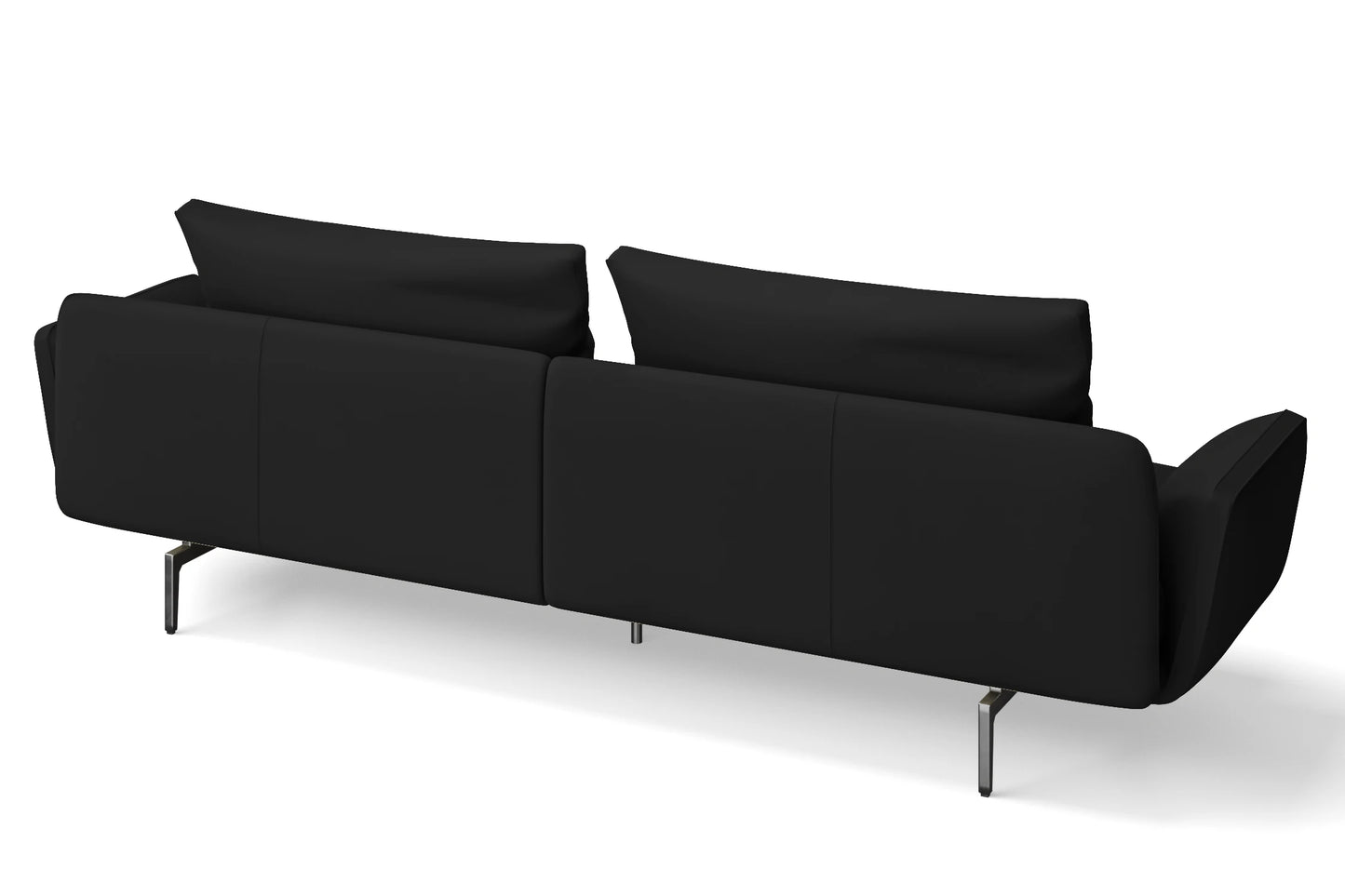 Legnano 4 Seater Sofa Black Leather