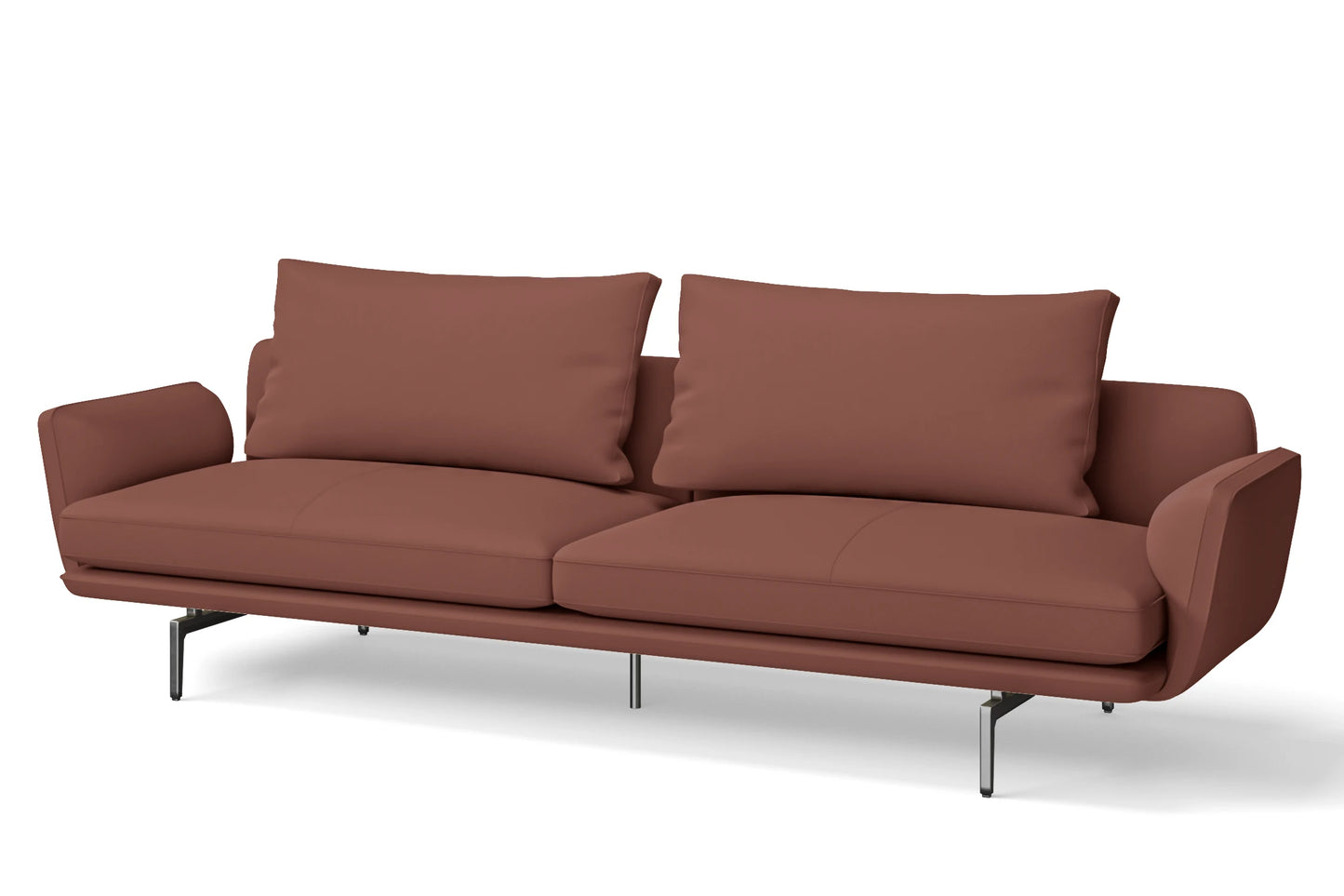 Legnano 4 Seater Sofa Mauve Leather