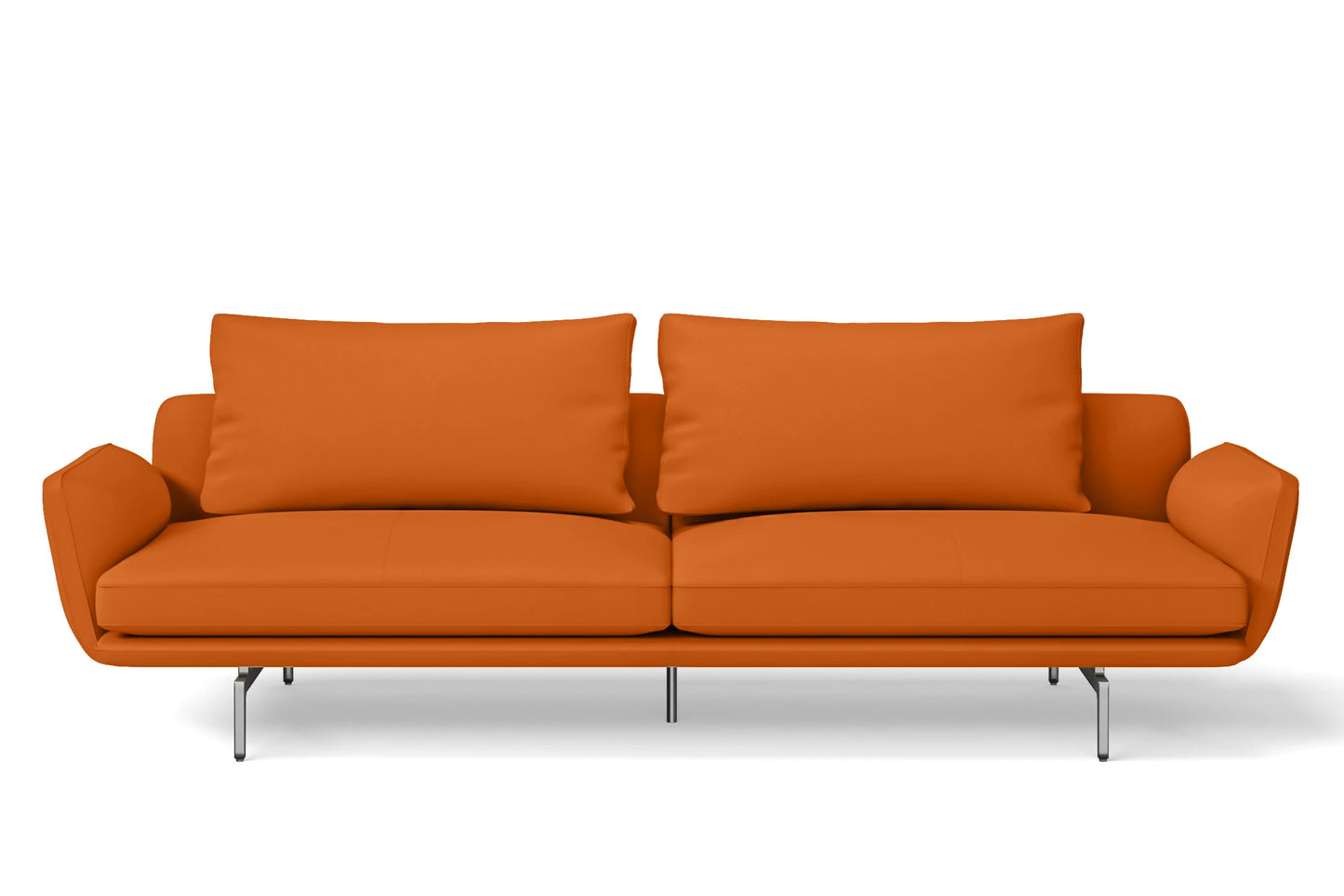 Legnano 4 Seater Sofa Orange Leather