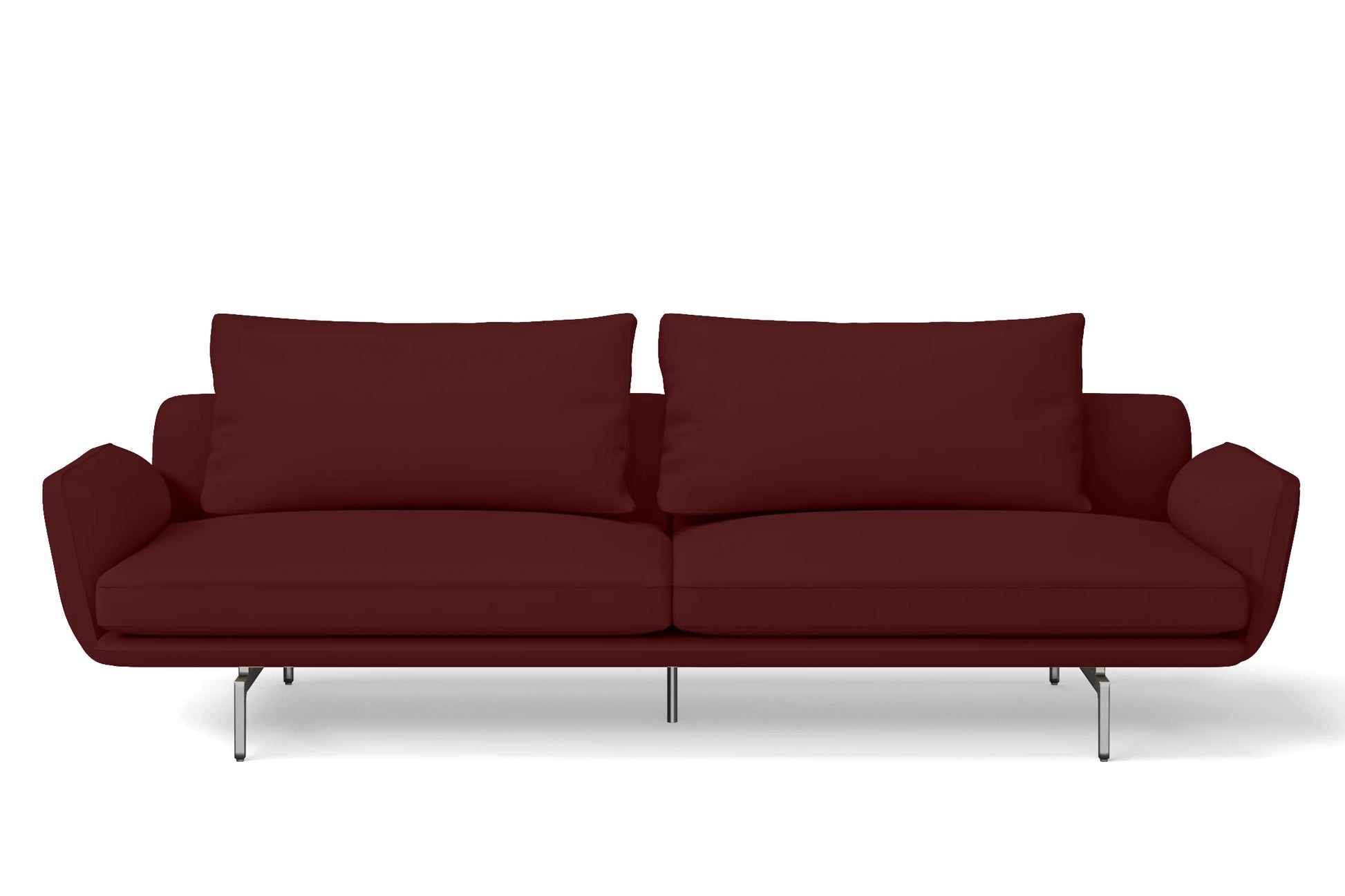 Legnano 4 Seater Sofa Red Leather