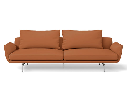 Legnano 4 Seater Sofa Tan Brown Leather