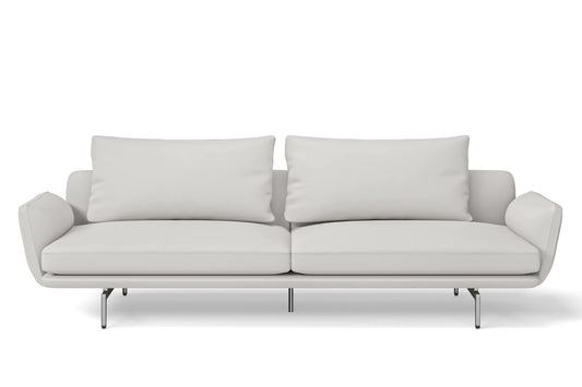 Legnano 4 Seater Sofa White Leather