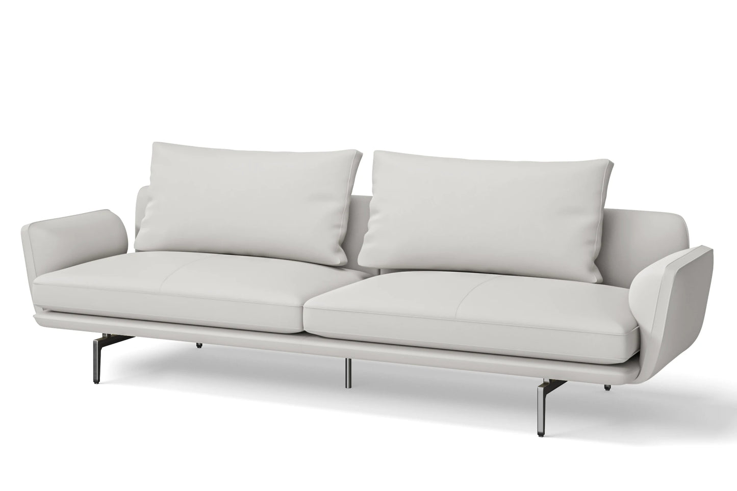 Legnano 4 Seater Sofa White Leather