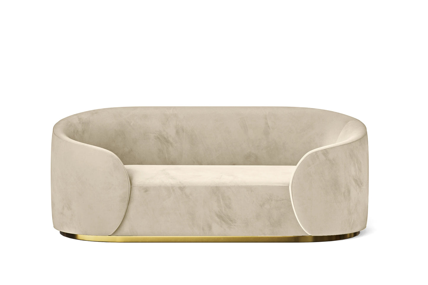 Livorno 2 Seater Sofa Cream Velvet